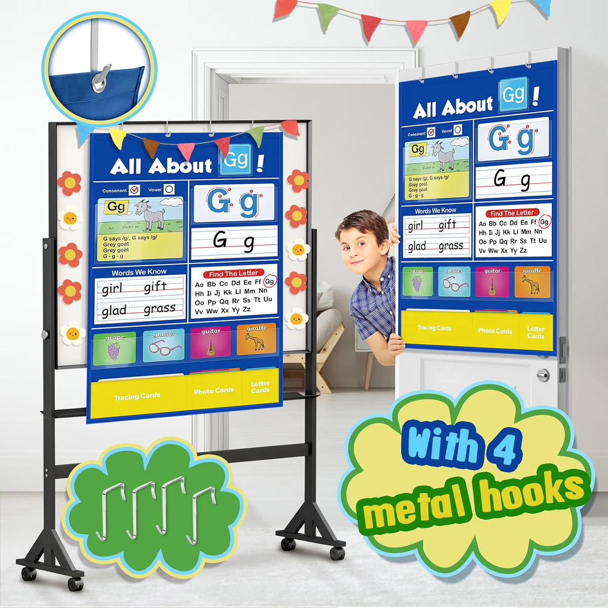 Alphabet Learning Pocket Wall Chart